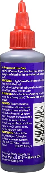 Salon Pro 30 Sec Anti Fungus Super Hair Bond Glue Weave Spray 6-in-1 view 2