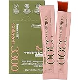 MIZON INNERSBIT Collagen Jelly 3300, 14 Sticks, Vegan Korean Snack | High Collagen,Vitamin C, Hyaluronic Acid, Biotin &amp; Glutathion for Skin, Halal Certified