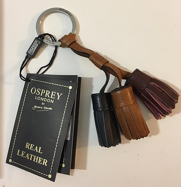 OSPREY LONDON Triple Leather Tassel Keyring Boxed Amazon.co.uk Shoes