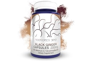 Nootropics Depot Black Ginger Extract Capsules | 10% 5,7-dimethoxyflavone | 180 Count