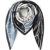 tagotry Wool Feel Square Scarf Wrap - Featherlight & Wrinkle-Free, 35"x35" Shawl for Travel & Office. Ready-to-Gift.
