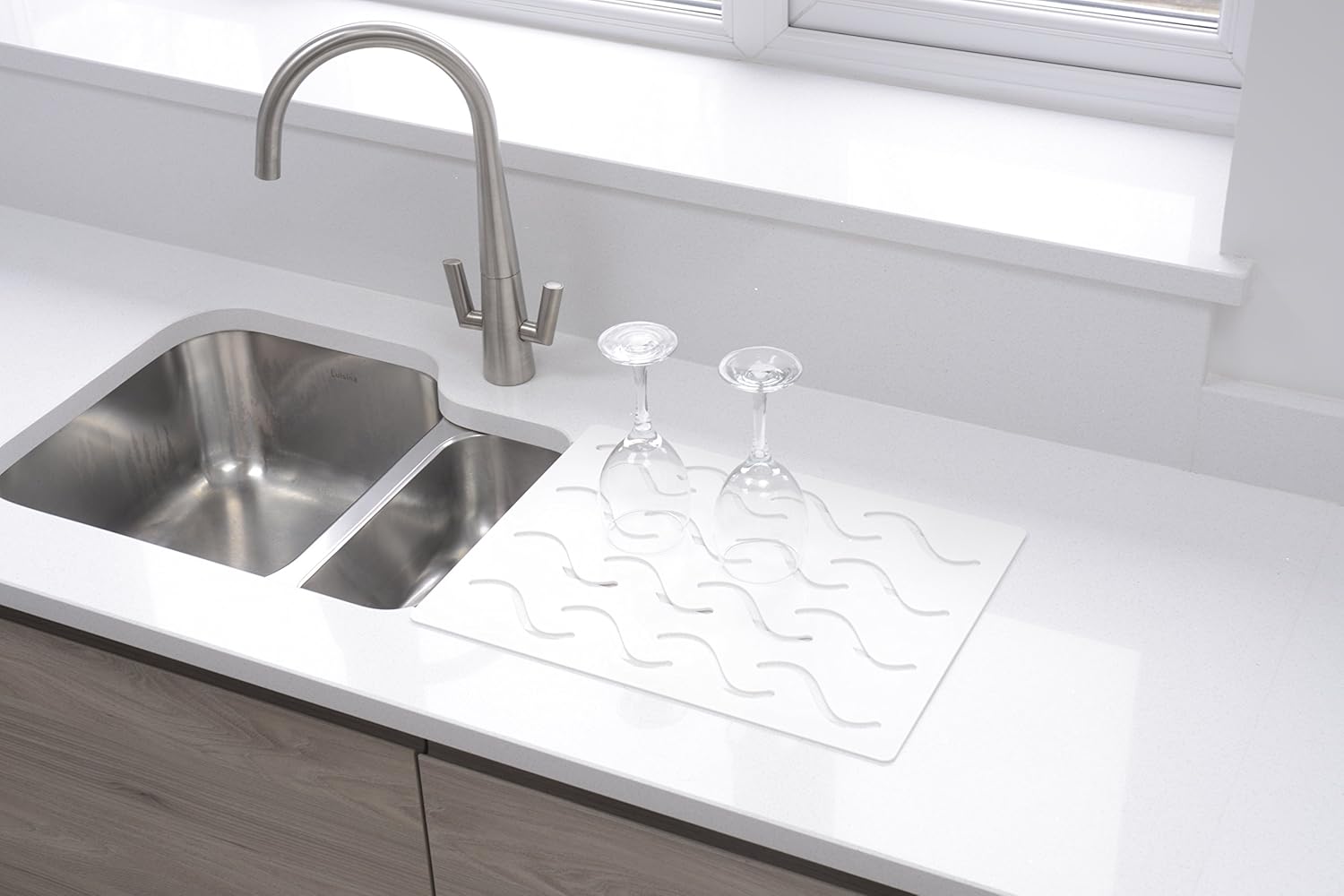 GRANITE worktops Large Stylish Protective Sink Draining Mat Designed