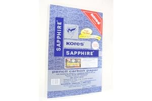 ANMOL COLLECTIONS Kores Pen/Pencil Carbon Paper,Sapphire Blue - Pack of 200 Sheets Premium Quality
