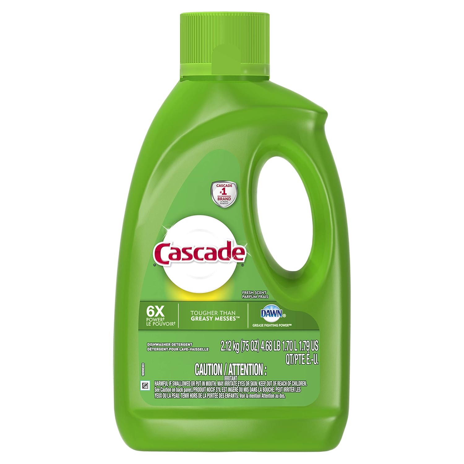 Cascade Gel Dishwasher Detergent Fresh Scent, 75 Oz