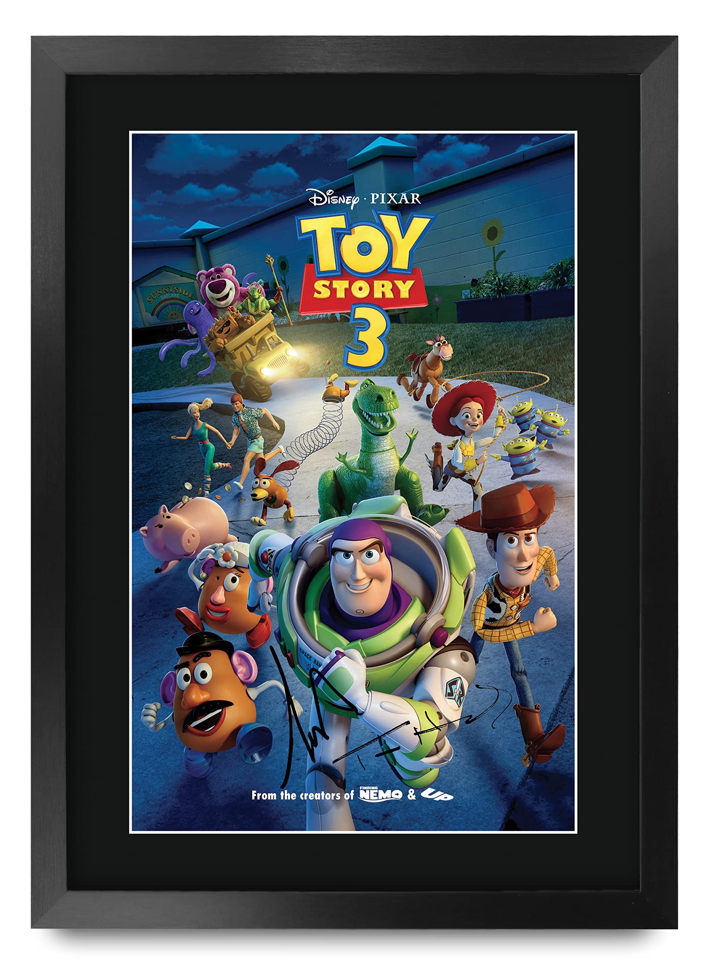 HWC Trading FR A3 Toy Story 3 Gifts Printed Poster Signed Autograph Picture for Movie Memorabilia Fans - A3 Framed
