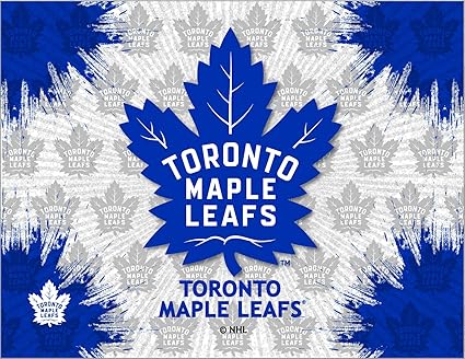 Amazon Com Holland Bar Stool Co Toronto Maple Leafs Hbs Gray Navy Hockey Wall Canvas Art Picture Print Sports Outdoors
