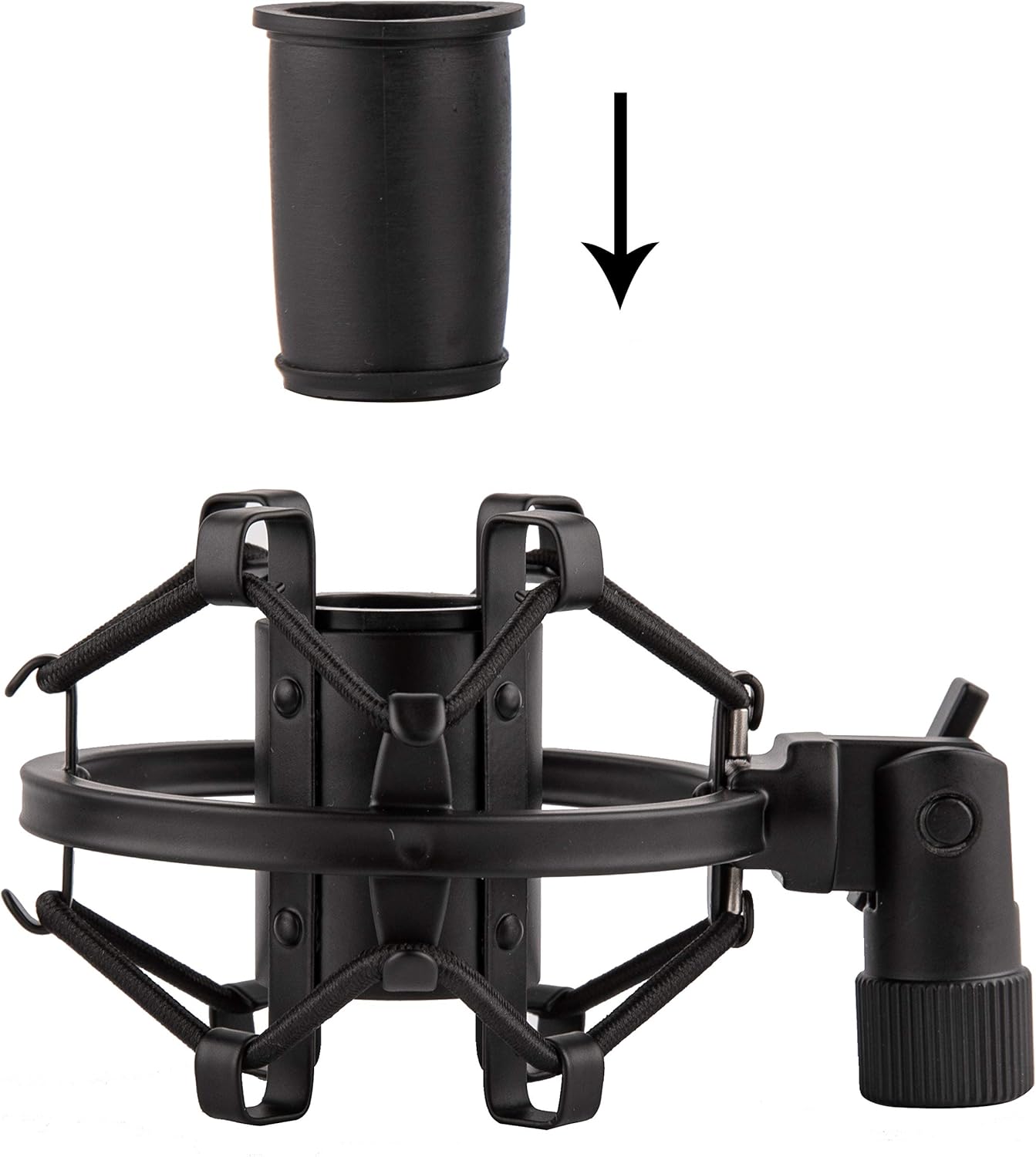 LYRCRO Universal Microphone Shock Mount for 20mm-23mm Diameter Instrument Condenser Mic: Musical Instruments