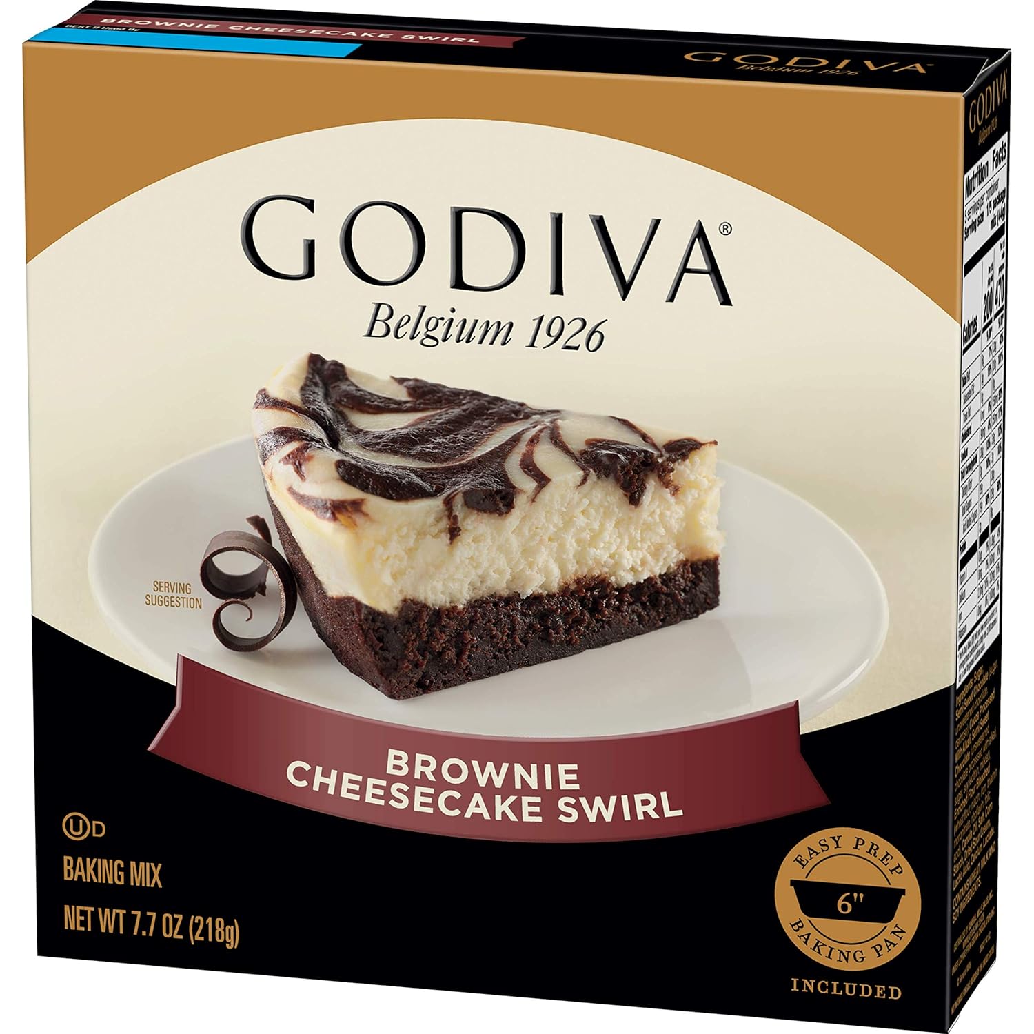 Amazon.com : Godiva Brownie Cheesecake Swirl Baking Mix, 7.7 oz (Pack ...