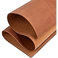 Shkira 12''X24'' Genuine Light Brown Leather Sheets for Crafts - Square - 2.0MM Thick Genuine - Thick Cowhide Pieces Square - Leather Sheet for Arts and Crafts