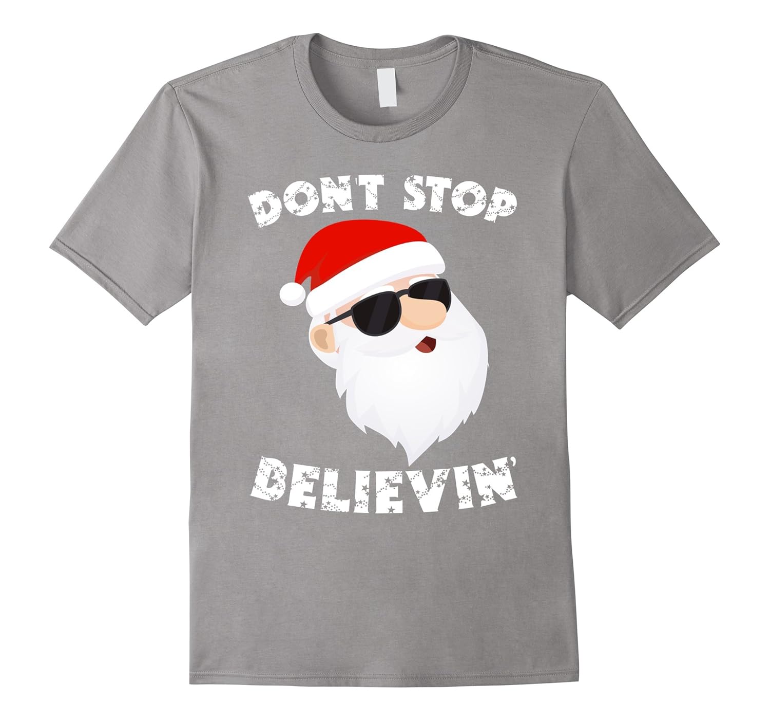 Don't Stop Believing Santa Shirt T-Shirt T Shirt Apparel-ANZ