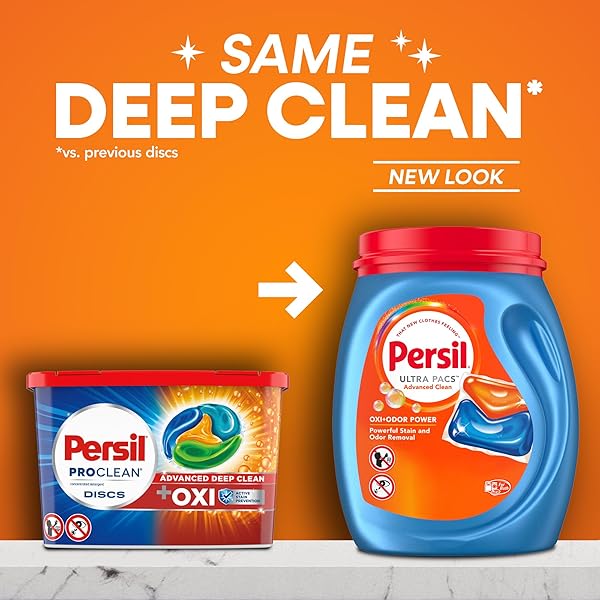PERSIL ULTRA PACS ADVANCED CLEAN OXI+ODOR POWER LAUNDRY DETERGENT, 32 COUNT