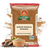 LAXMI Garam Masala Powder, Salt-Free Indian Spices Blend, 14 oz Pouch | All Natural, NonGMO, Vegan Compatible, Bulk Pack with Double Resealable Pouch, Authentic Masala Spice for Cooking