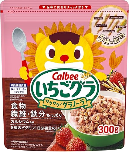 Amazon カルビー いちごグラ 300g シリアル 通販