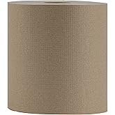 Boardwalk Hardwound Paper Towels, Nonperforated, 1-Ply, 8" x 800 ft, Natural, 6 Rolls/Carton
