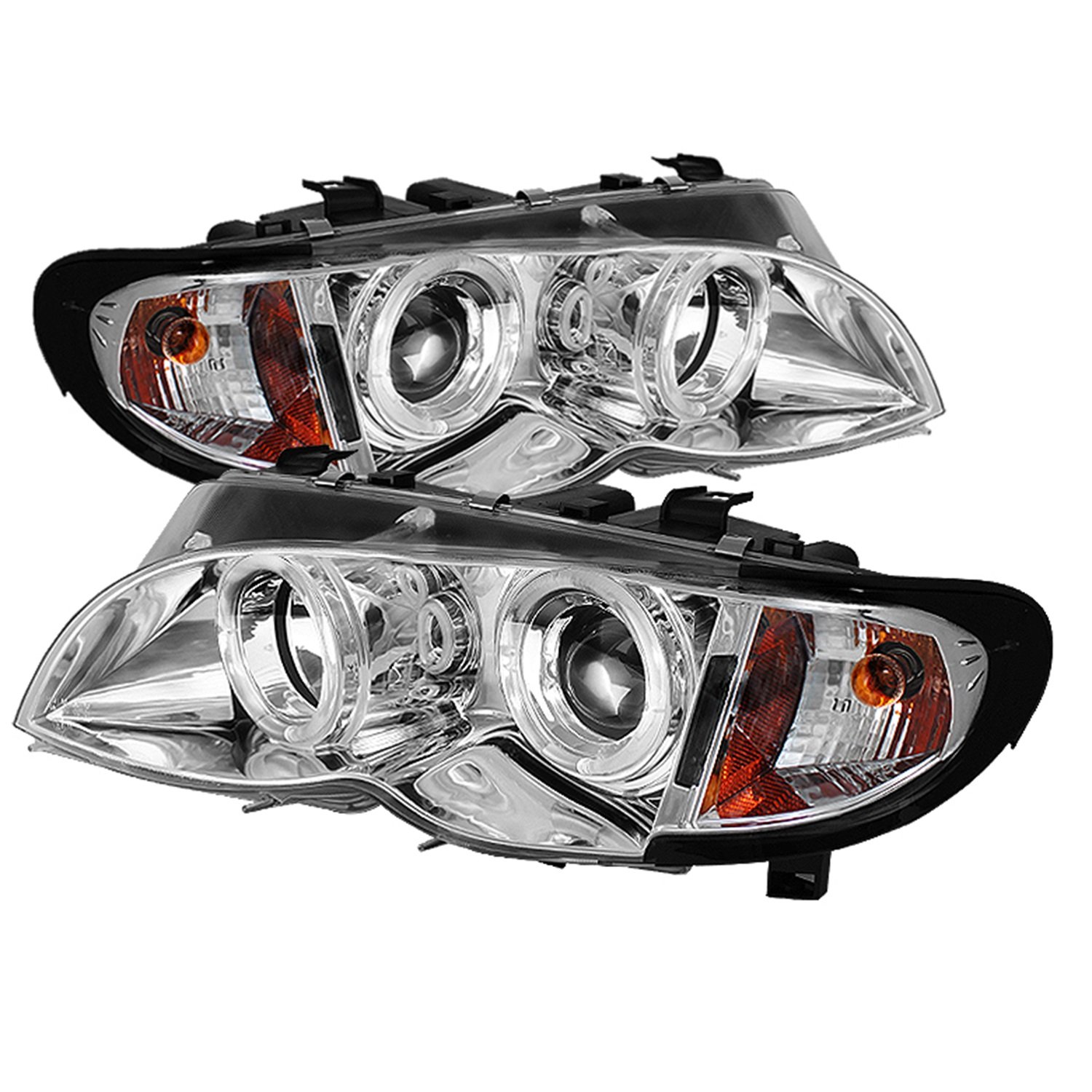Amazon.com: Spyder Auto PRO-YD-BMWE4602-4D-AM-SM BMW E46 3-Series 4-Door  Smoke Halo Projector Headlight: Automotive