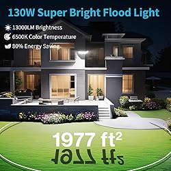 Olafus 130W Flood Light Outdoor, Switch Controlled