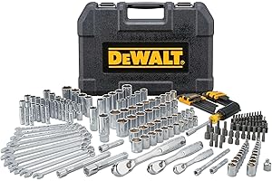 DEWALT Mechanics Tool Set, 1/4" & 3/8" & 1/2" Drive, SAE/Metric, 205-piece (DWMT81534)