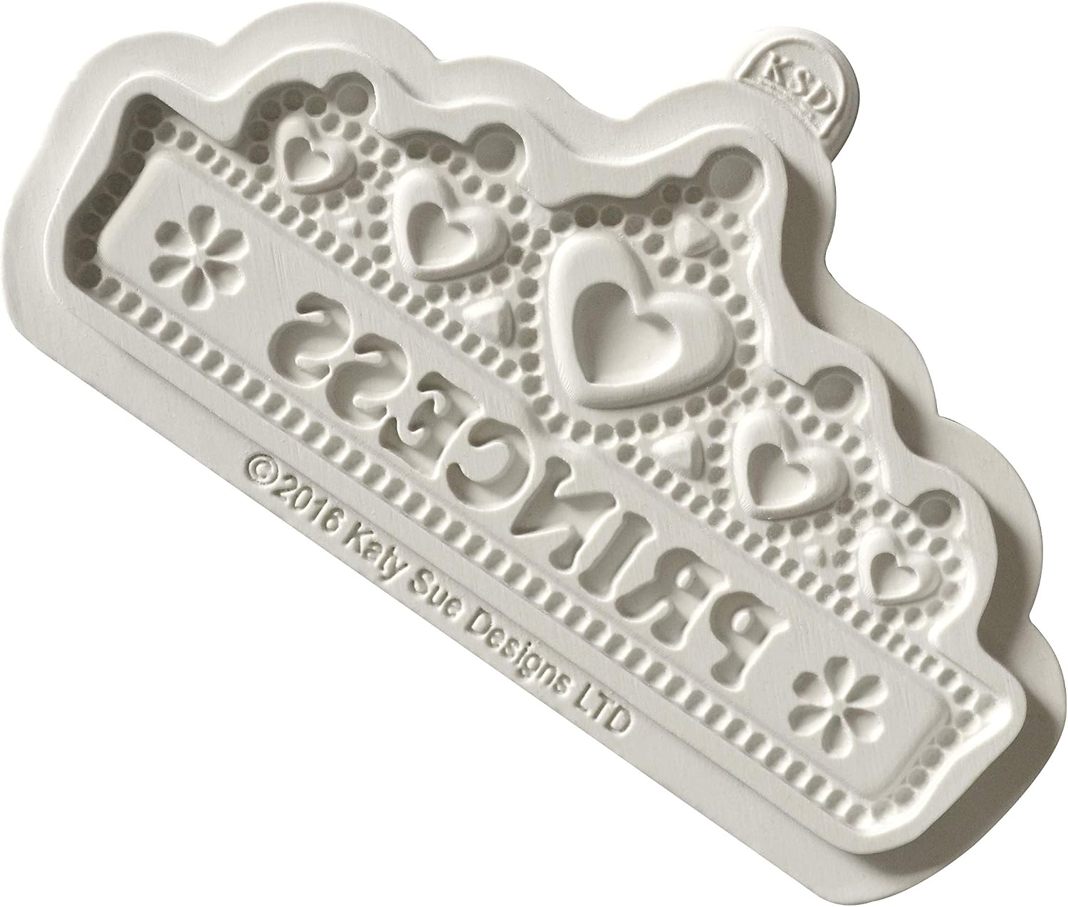 Katy Sue Designs CP0017 Princess Tiara Banner Silicone Mould for Cake Decorating Crafts, Cupcakes, Sugarcraft, Candies - Image 3