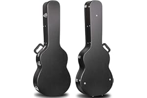 CAHAYA Guitar Cases Hard Shell Wood Case for Classical Guitars 39 Inch with Key Anti-shock Waterproof Travel Guitar Bag for Air Consignment CY0241