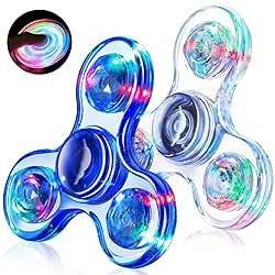 Fidget Spinner for Kids 2 Pack, Light up Sensory