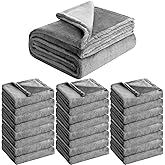 VitalCozy 30 Pack Warm Fleece Blankets for Homeless Donations Bulk Thermal Flannel Soft Throw Blankets for Donation Party Supplies Wedding Favors(Gray,40 x 50 Inch)