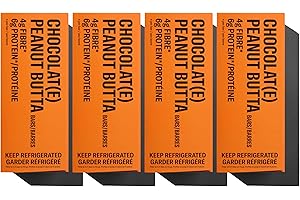 Mid-Day Squares Peanut Butta Protein Chocolate Bars, 33g each, 4 Packs (48 Squares) | Made with Real Chocolate, 6g Plant Prot