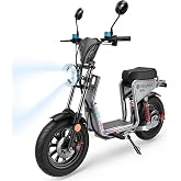 isinwheel H7Pro/H7 Electric Scooter with Seat, 43 Miles Range &amp; 38/35 MPH High Speed, 16"/15" Fat Tire Scooter for Adult with Mood Lights, NFC Start, 1500W Motor E Scooter with Storage Basket