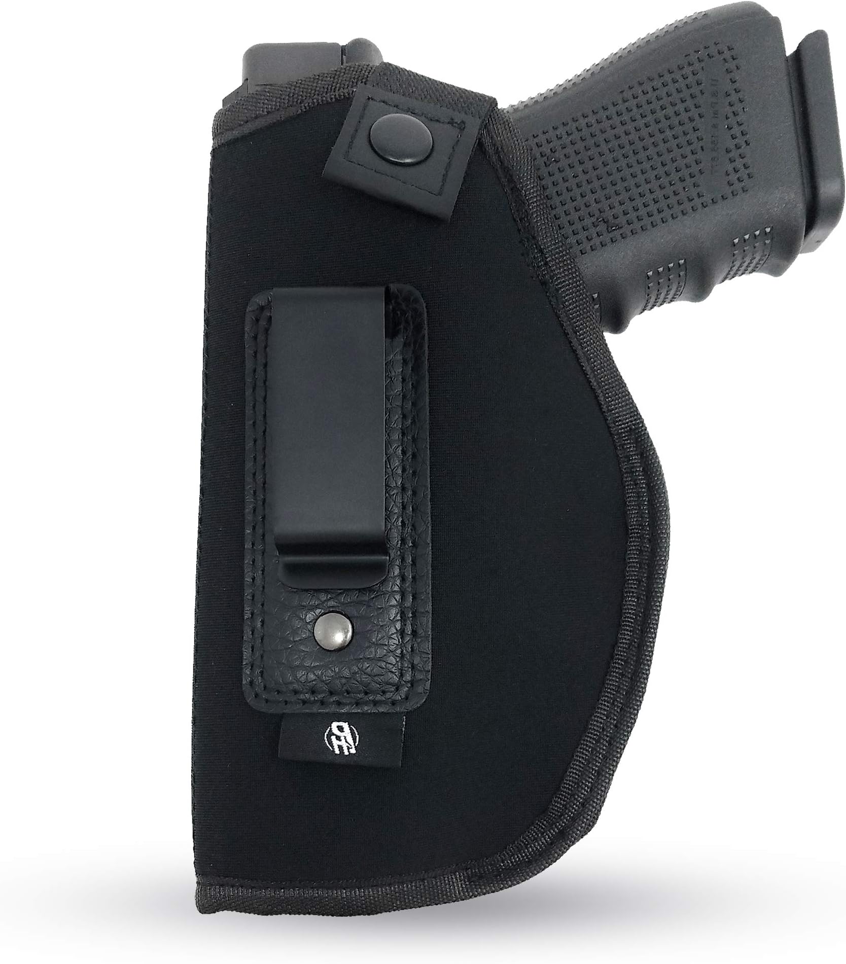 IWB Gun Holster by PH - Concealed Carry Soft Material | Fits All Firearms S&W M&P Shield 9mm / .40 | 1911 Models | Taurus PT111 G2 | Sig Sauer | Glock 19 17 27 43 | Beretta | Walther