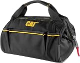 CAT 13 Inch Widemouth Tool Bag High Visibility Interior 600D Polyester view 1