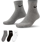 Nike Unisex Adult Everyday Lightweight Training Ankle Socks (3-Pack) | Mens and Womens