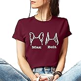 Custom Dog Mom Shirt for Women Pet Ears Sweatshirt with Name Unique Puppy Line Art Cute Dad Hoodie for DogDad Owner Lover