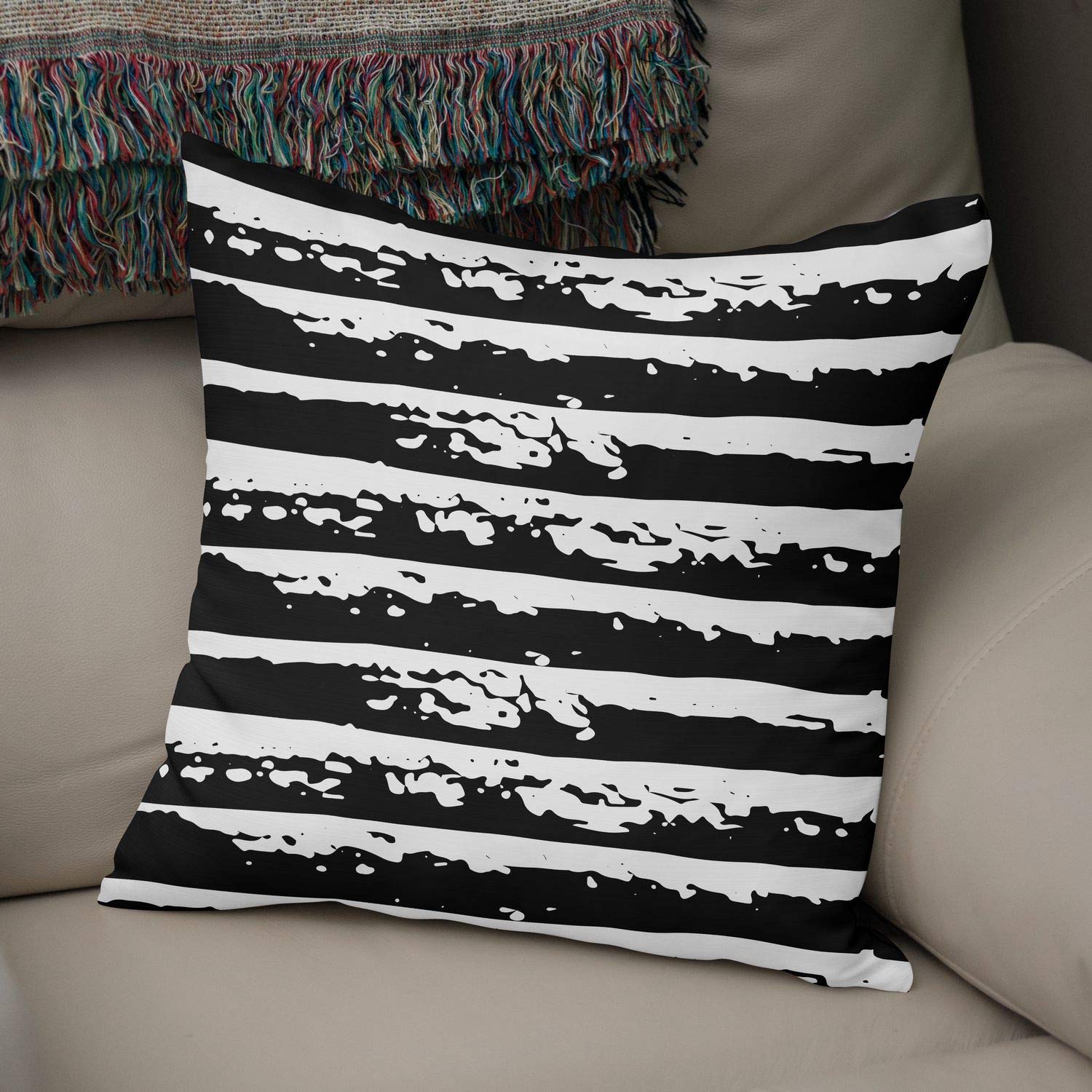 Bonamaison Decorative Cushion Cover Random Pattern, Throw Pillow Covers, Home Decorative Pillowcases for Livingroom, Sofa, Bedroom, Size:50x50 Cm - Designed and Manufactured in Turkey