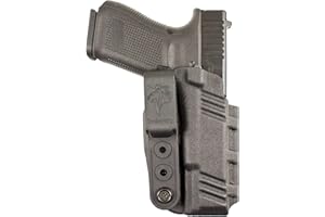DeSantis Slim-Tuk - IWB Holster for Men and Women, Pistol Holster for Concealed Carry, Suitable for Appendix Wear, Ambidextrous, Made with Kydex, Adjustable Tension, Tuckable 360 C-Clip