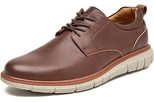 CLOWSE Men's Casual Dress Sneaker Shoes Business Formal Oxfords Comfortable Work Office Shoes Lightweight Walking Shoe