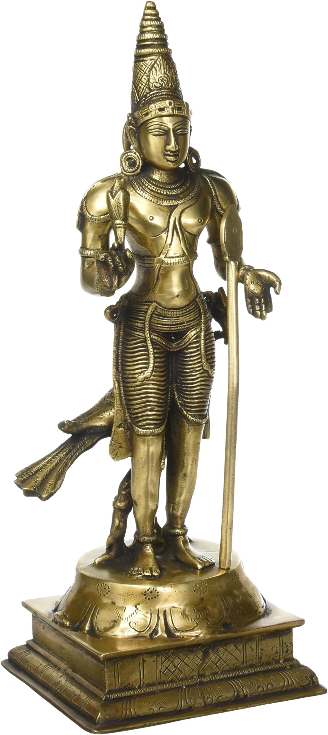 Kalakrithi Lord Murugan - Subramanya Statue - 15.2 Inches 3 Tone Colouring