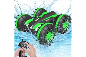 FREE TO FLY Toys for 6-12 Year Old Boys Amphibious Remote Control Car Boat for Kids 2.4Ghz RC Car Waterproof RC Monster Truck Stunt Car 1: 16 Remote Control Vehicle with Rotate 360 All Terrain Boys Girls Gifts