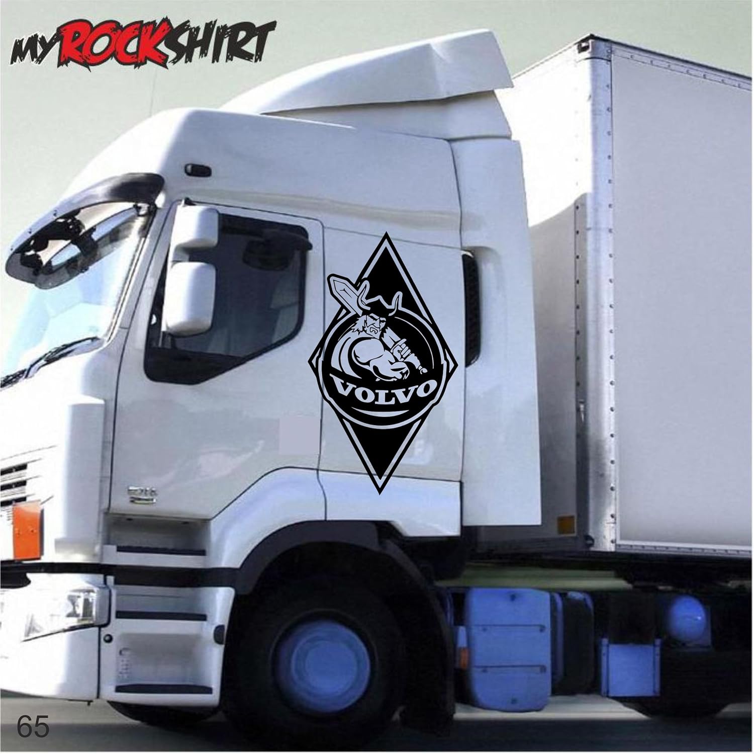 myrockshirt Volvo Wikinger 100x50 cm Truck Trucker ...