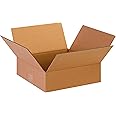 TAPE LOGIC 13 x 13 x 4 Corrugated Cardboard Boxes, Flat 13"L x 13"W x 4"H, Pack of 25 | Shipping, Packaging, Moving, Storage Box for Home or Business, Strong Wholesale Bulk Boxes