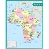 Teacher Created Resources Africa Map Chart, Multi Color (7650)