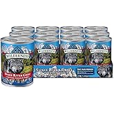 Blue Buffalo Wilderness Snake River Grill Natural High Protein Wet Food for Adult Dogs, Trout, Venison & Rabbit, 12.5-oz Cans, 12 Count