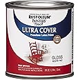Rust-Oleum Brush On Paint 1966730 Painters Touch Latex, Half Pint, 8 Fl Oz (Pack of 1), Gloss Apple Red