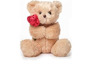 Bearington Collection Remington The Teddy Bear, 9.5 Inch Valentine's Day Stuffed Animal, Ideal Valentine's Gift for Kids & Girlfriends