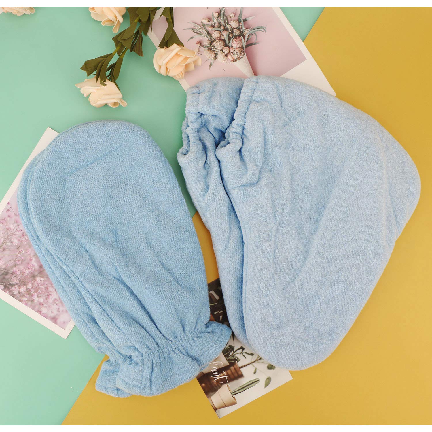 Paraffin Wax Mitts for Hand and Feet, Segbeauty Paraffin Bath Mitts and Booties with Double Terry Clothes, Snug Elastic Opening Paraffin Wax Glove and Bootie for Thermal Treatment, Wax Machine: Beauty