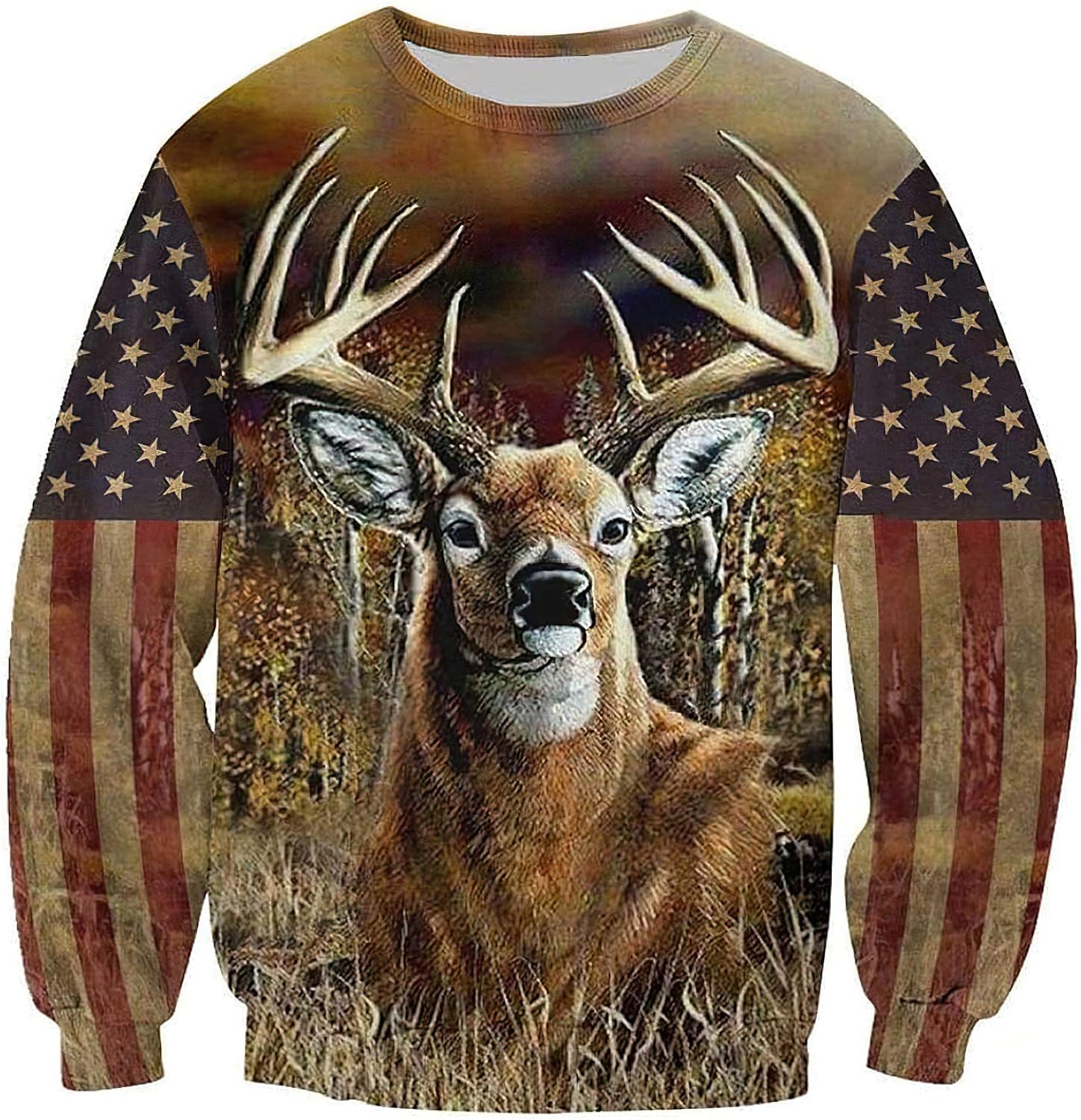 Takra Gold Cool Sweatshirts 3D Deer Hunter Hoodie (Hunting