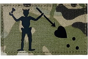 JUJUPUPS 2x3.5 Infrared IR Blackbeord Flag - Edword Teach Tactical Vest Patch Hook-Fastener Backing (MC)…