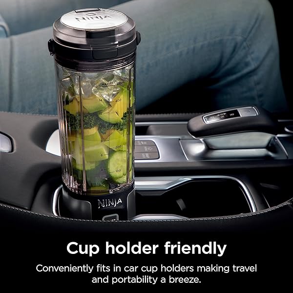 NINJA BLAST PORTABLE BLENDER, CORDLESS, 18OZ. VESSEL, PERSONAL BLENDER FOR SHAKES & SMOOTHIES, BPA FREE, LEAKPROOF LID, USB-C RECHARGEABLE, BLACK, BC151BKC (CANADIAN VERSION)