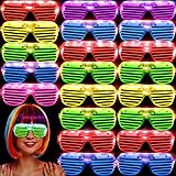 36 Pack LED Glasses Glow Sticks Glasses Halloween Party Supplies Glow In The Dark Party Favors Pack for Kids/Adults Rave Neon
