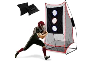 Doubleriver Football Nets for Throwing, Kicking, Field Goals - Quarterback Practice Net to Improve Accuracy