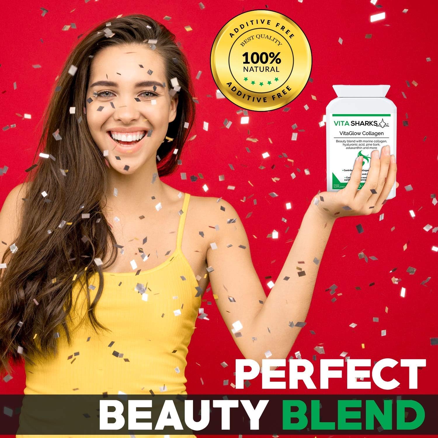 VitaGlow Collagen, Anti-Ageing Tablets with Biotin for Beautiful & Youthful, Glowing Skin, Hair, Nails - Image 5