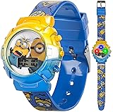 Minions Kids Watch – Flashing Dial Lights, LCD